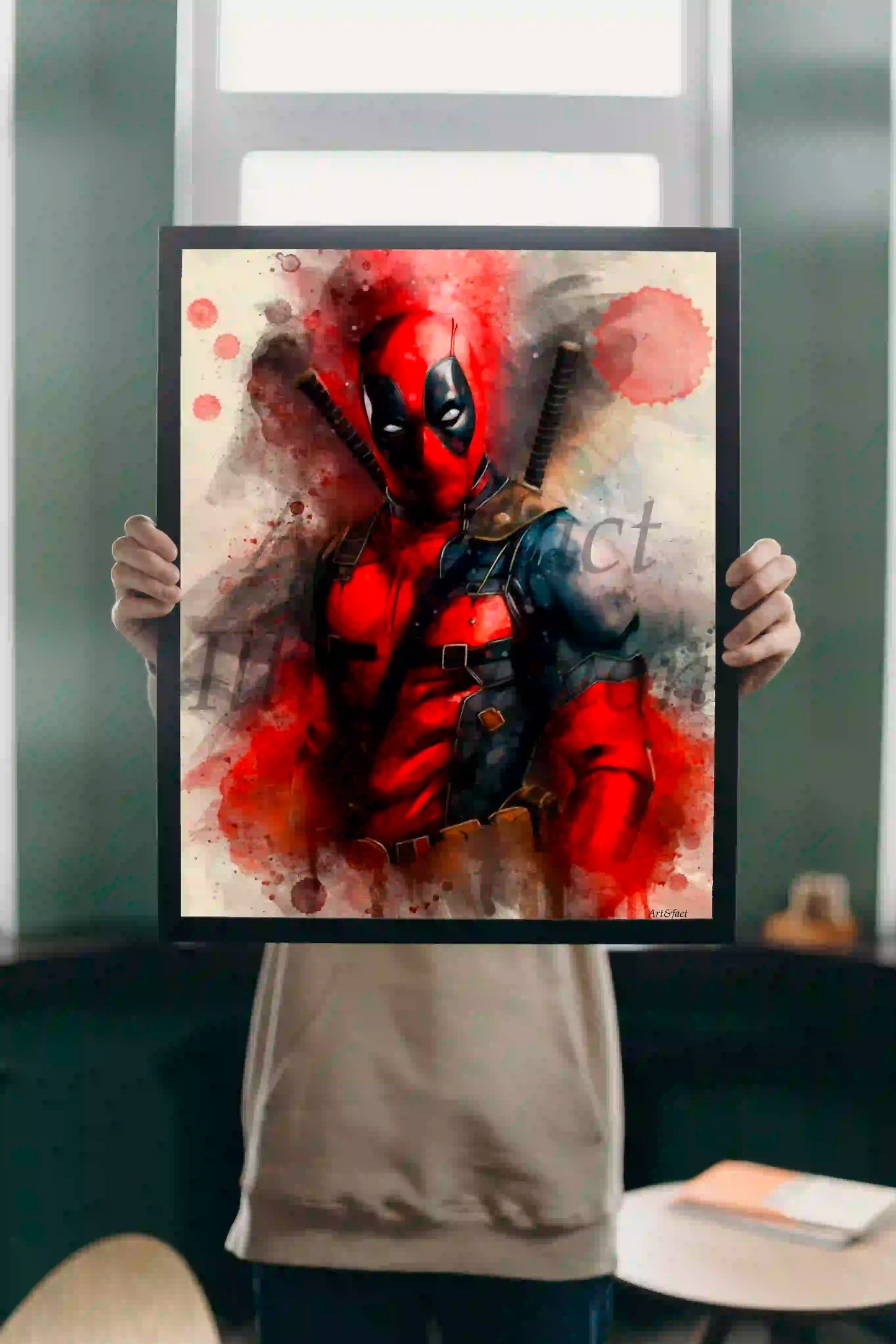 Deadpool / Anti-héros / Poster Film / Marvel / Fan Deadpool / Décoration Chambre d'Enfant / Idée Cadeau