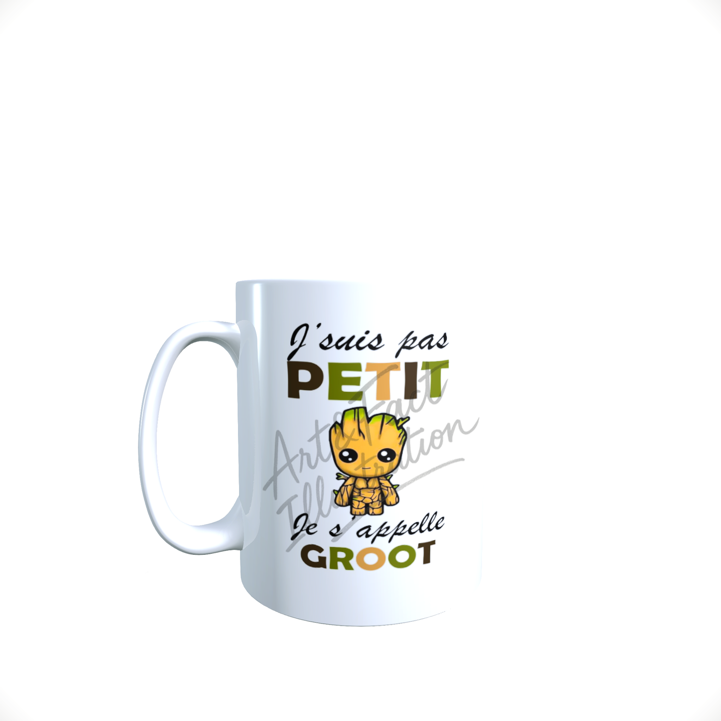 Mug / Tasse J'suis pas Petit / Groot / Phrase Humoristique