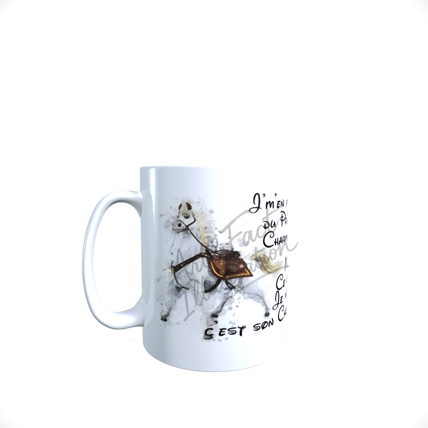 Mug / Tasse Cheval / Prince Charmant / Phrase Humoristique