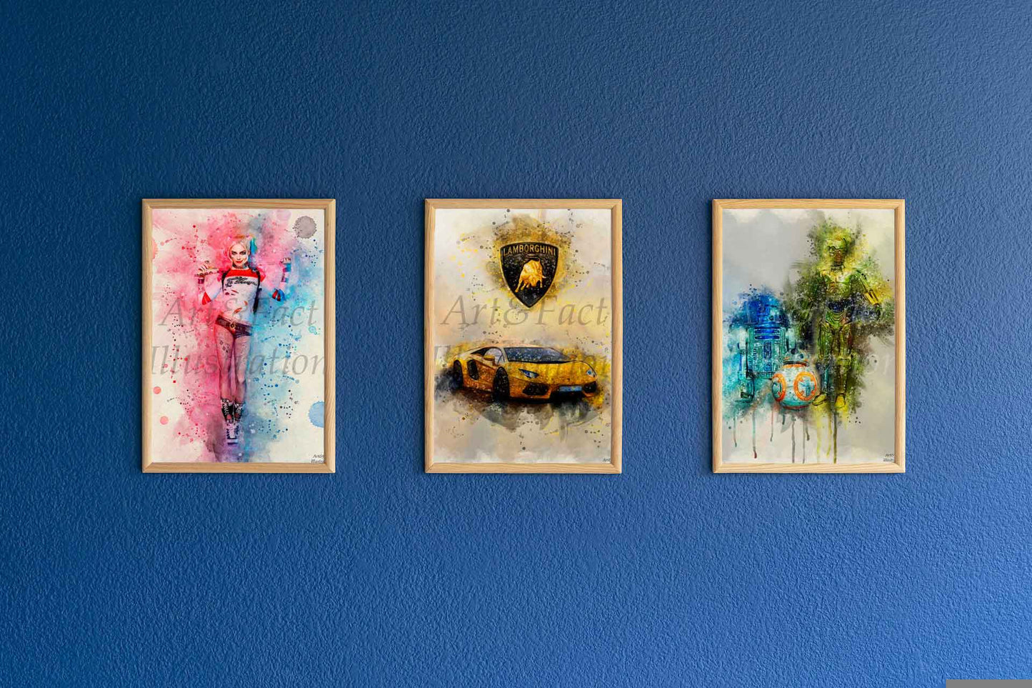 Lamborghini Aventador / Auto / Fan Voiture / Art / Décoration / Geek Voiture / Bureau / Chambre / Idée Cadeau