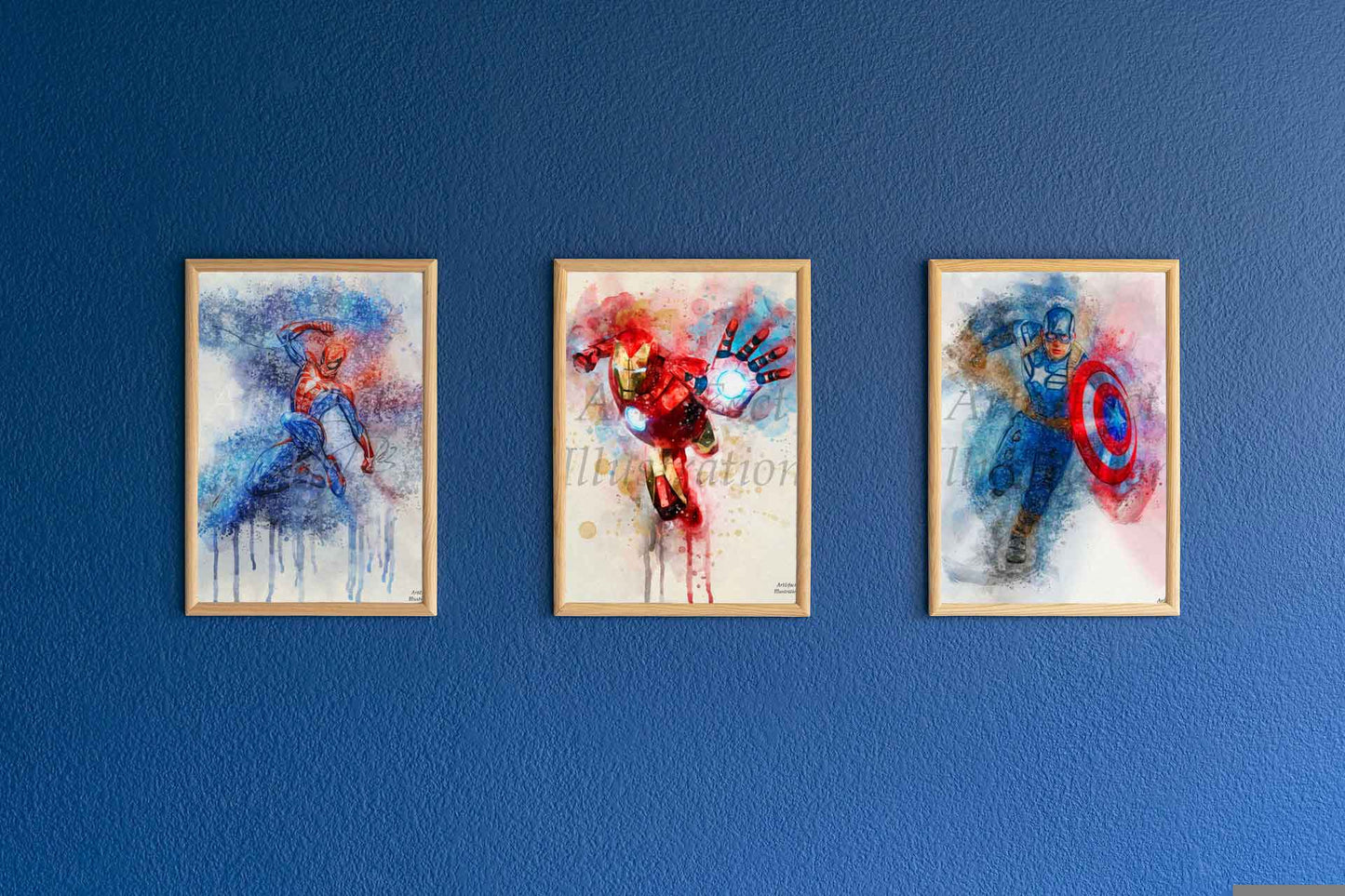 Captain America / Super-héros / Poster Film / Avengers / Marvel / Bouclier / Fan Avengers / Décoration Chambre d'Enfant / Idée Cadeau