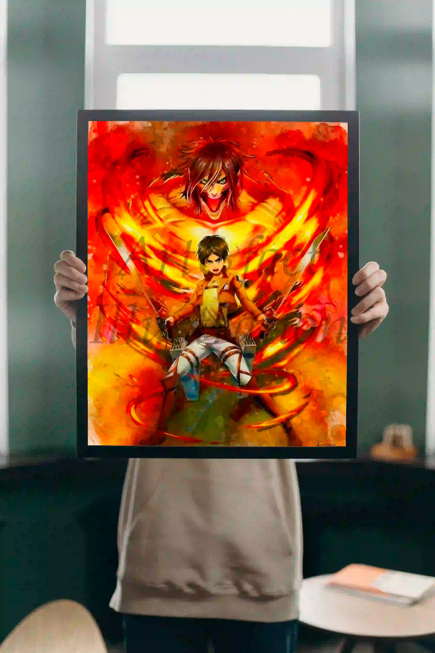 L'Attaque des Titans / SNK / Eren et le Titan / Manga poster / Série Animé / Décoration Chambre / Bureau / Idée Cadeau