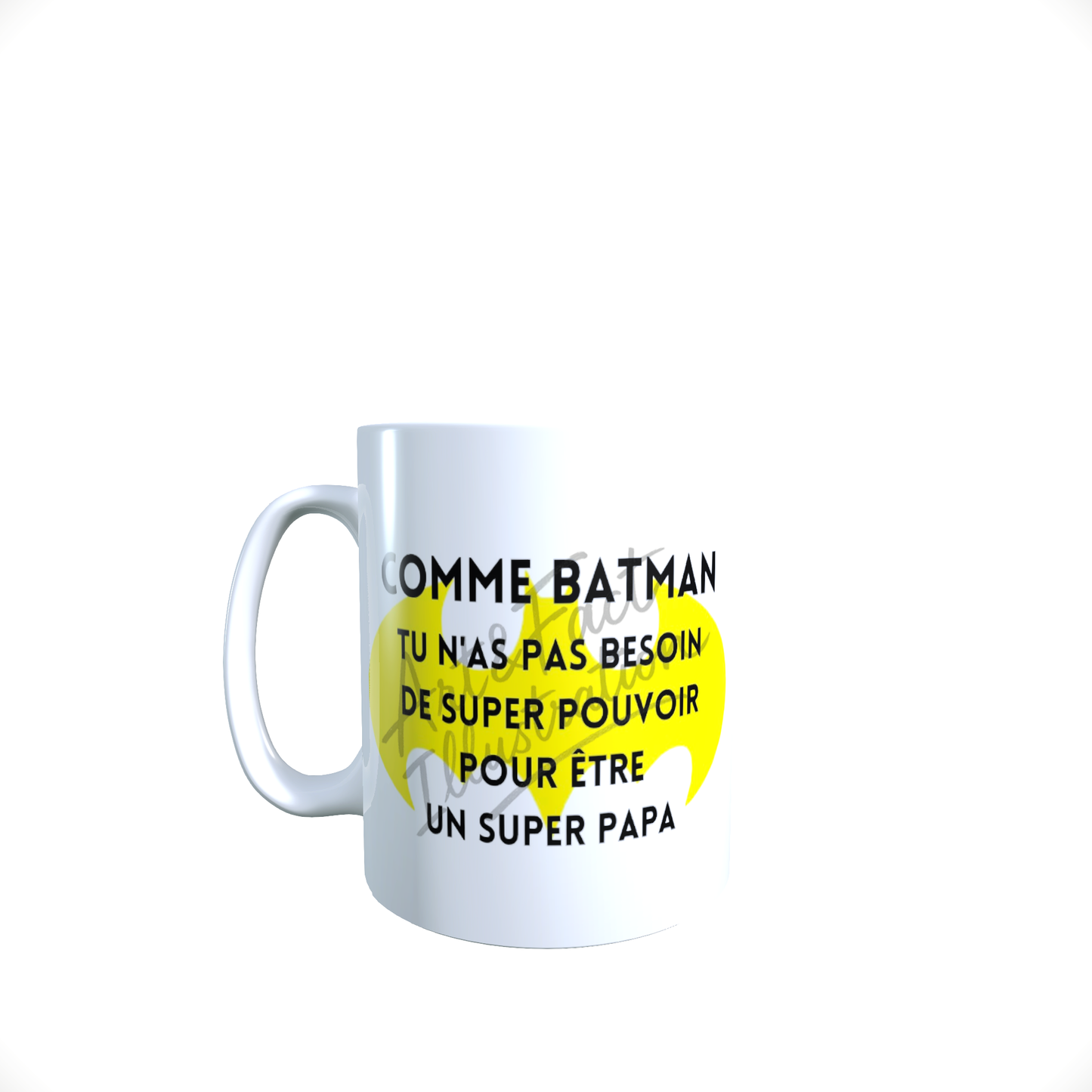 Mug / Tasse Batman Super Papa / Phrase humoristique