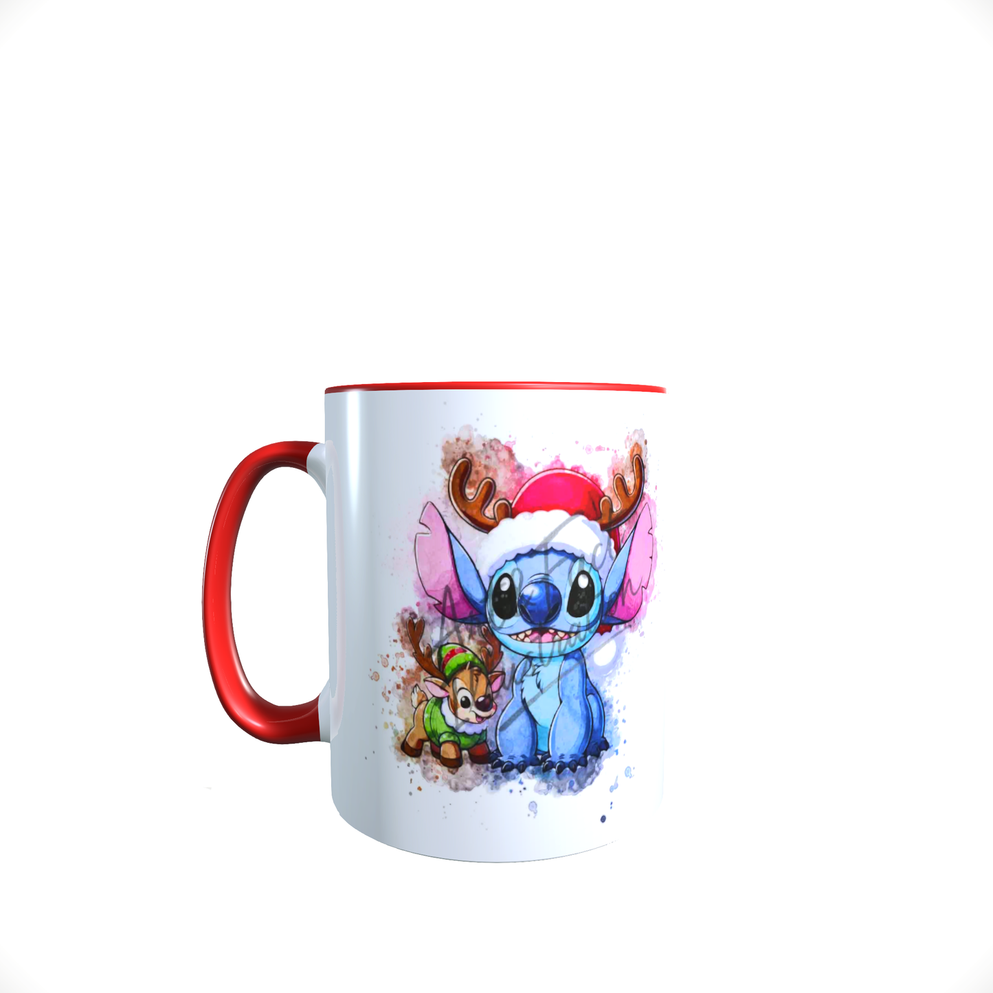 Mug / Tasse Stitch Reine de Noël / Stitch Père Noël / Neige