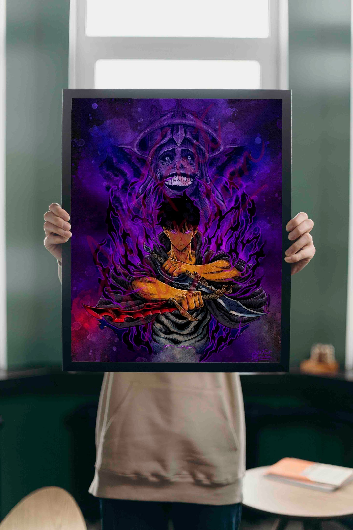 Solo Leveling / Sung Jin-woo / Manga poster / Série Animé / Décoration Chambre / Bureau / Idée Cadeau