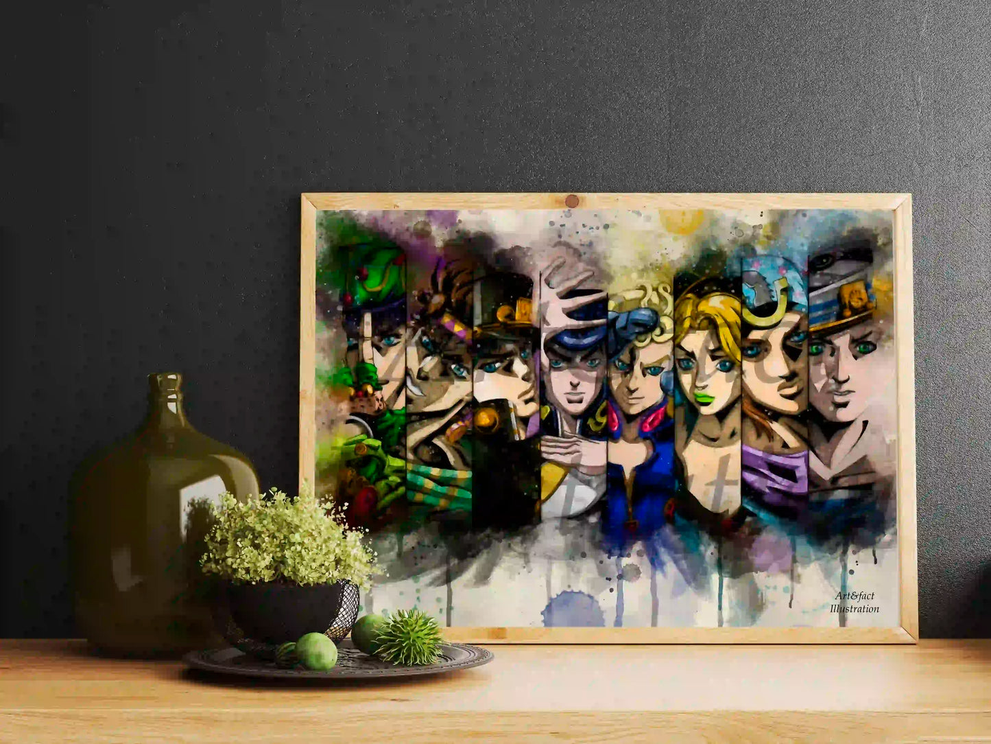 Jojo's Bizarre Adventure / Manga poster / Série Animé / Décoration Chambre / Bureau / Idée Cadeau