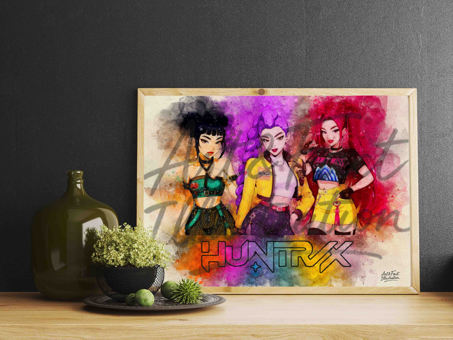 Kpop Demon Hunters / Huntrix / Rumi / Mira / Zoey / Série / Netflix / Décoration / Chambre / Enfant / Idée Cadeau