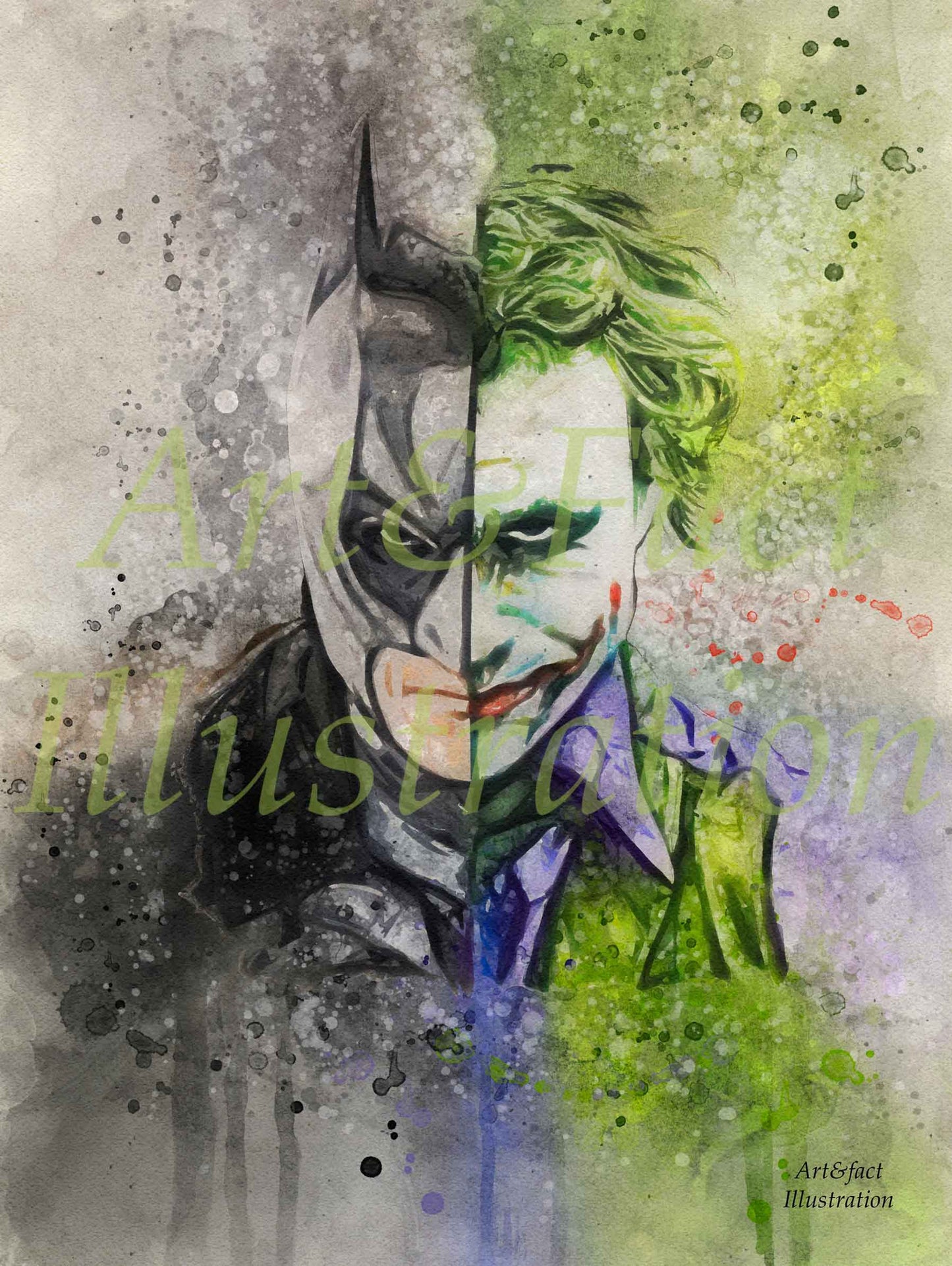 Batman VS Joker / Super-héros / DC Comics / Poster Film / Décoration Chambre / Bureau