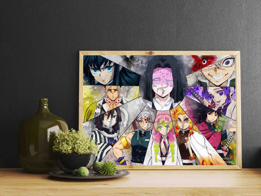 Pillier Demon Slayer / Manga poster / Série Animé / Décoration Chambre / Bureau / Idée Cadeau