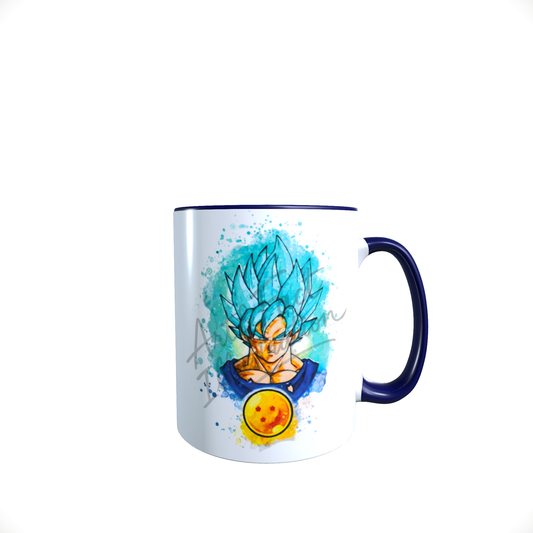 Mug /  Tasse Son Goku Super Saiyan Blue / Sankogu / Dragon Ball Z / DBZ