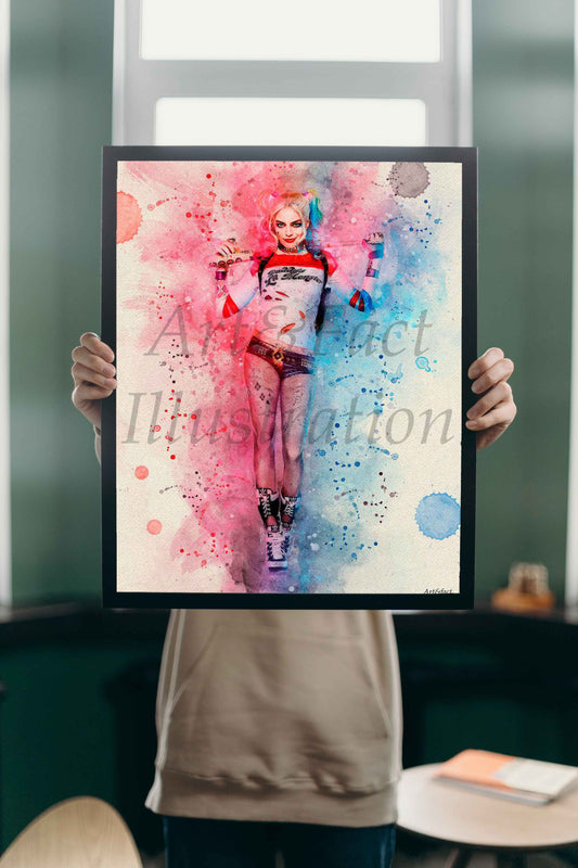 Harley Quinn / Anti héroïne / Batman / DC Comics / Poster Film / Décoration Chambre / Bureau / Génération 90