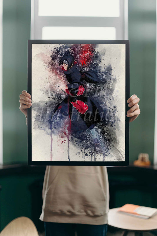 Itachi / Naruto / Manga poster / Série Animé / Décoration Chambre / Bureau / Idée Cadeau