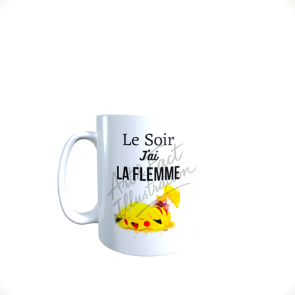 Mug / Tasse Le Matin / Le Soir / Phrase Humoristique