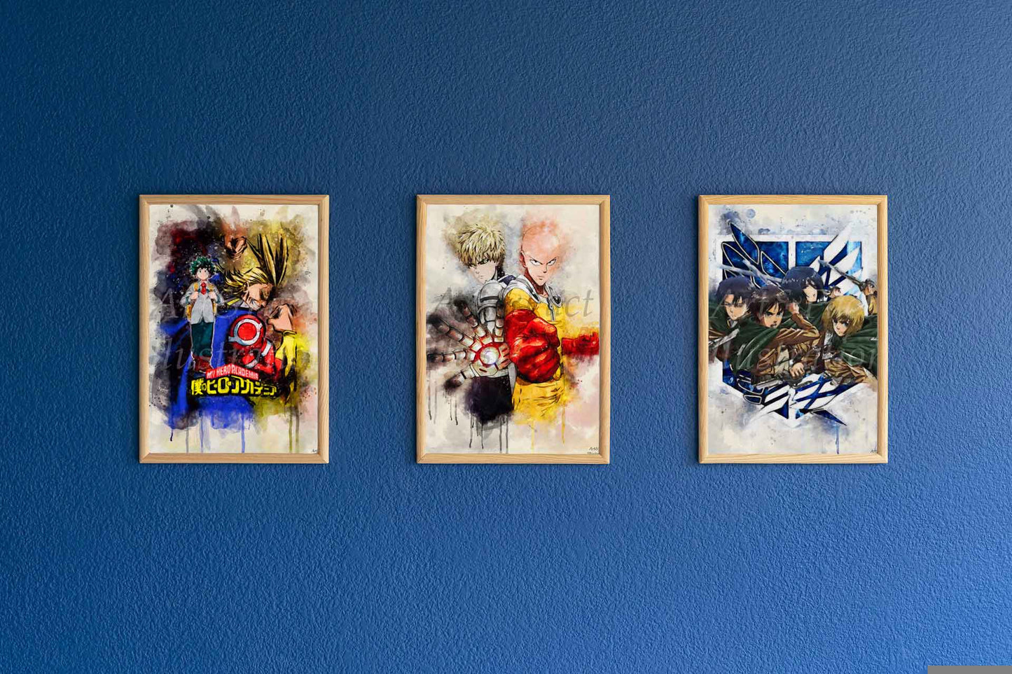 One Punch Man / Saitama et Genos / Manga poster / Série Animé / Décoration Chambre / Bureau / Idée Cadeau