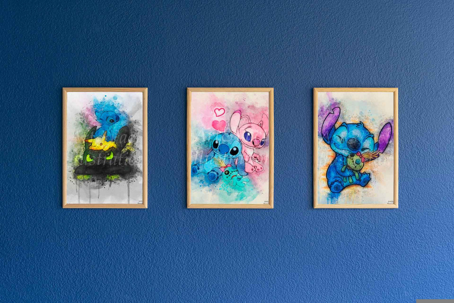 Stitch / Lilo et Stitch Poster / Ohana / Art Print / Dessin animé / Décoration / Chambre d'enfant / Idée Cadeau / Fan Stitch