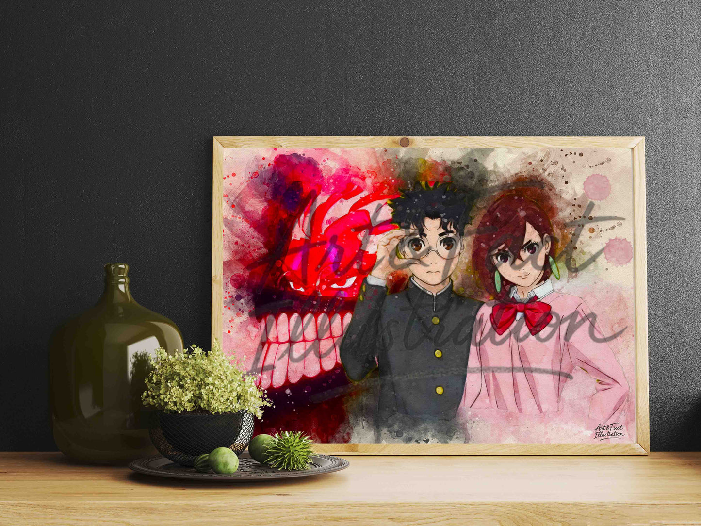 Dandadan / Ken Takakura / Aira Shiratori /  Manga poster / Série Animé / Décoration Chambre / Bureau / Idée Cadeau