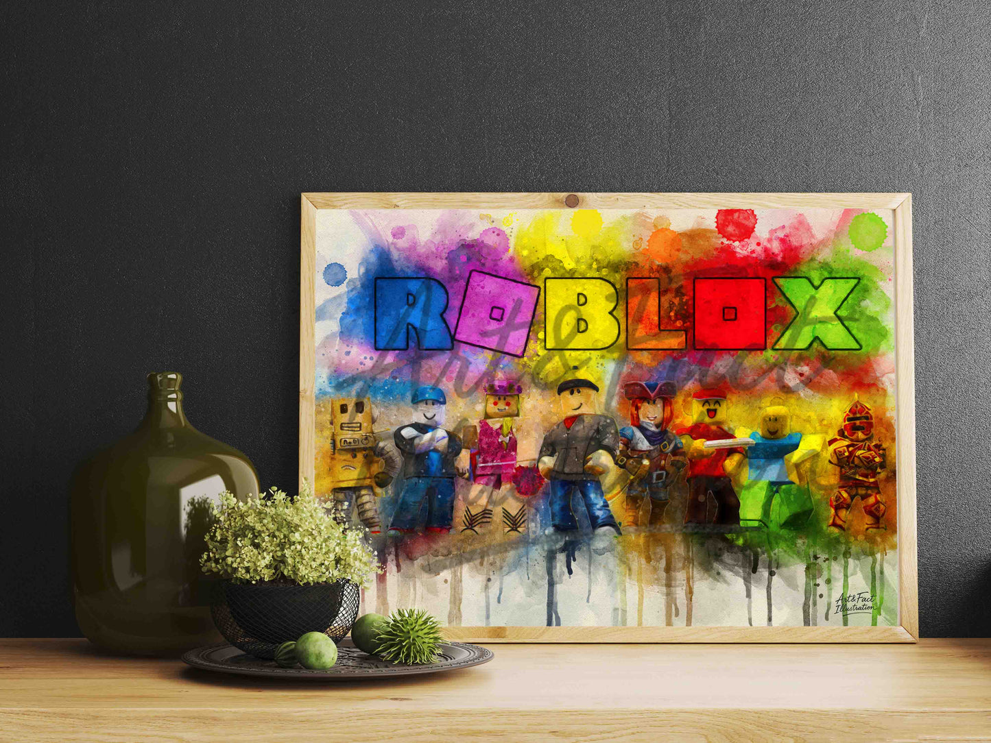 Roblox / Jeu video / Art / Décoration / Geek / Bureau / Chambre / Idée Cadeau